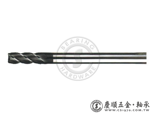 全鎢鋼立銑刀4刃長柄 - P6216