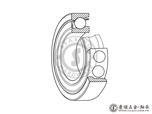 單列、雙列斜角滾珠軸承